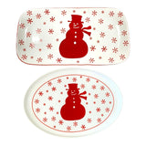 Platou Servire din  Ceramica, Model Ren / Om de Zapada / Turta Dulce