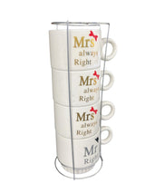 Set 4 cesti din Ceramica cu suport metalic, 220 ml , diverse modele