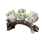 Statueta 3 Bufnitele  Nu Vad,Nu Aud,Nu Vorbesc, Rasina, 22.5 cm