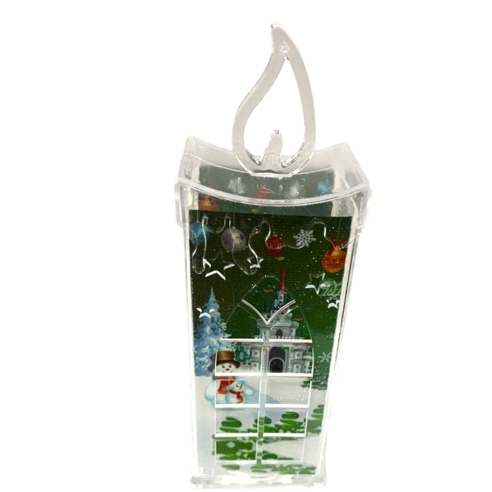 Lumanare decorativa luminoasa  Craciun, 16 cm