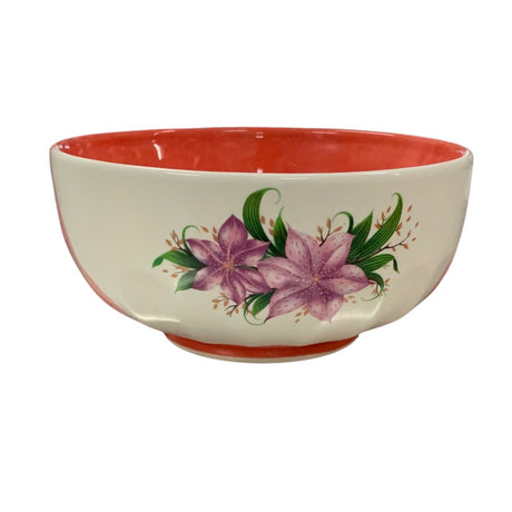 Castron/Bol ceramica Floral , 16 cm , 900 ml