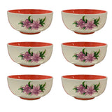 Castron/Bol ceramica Floral , 16 cm , 900 ml