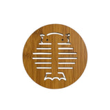 Suport pentru Oale, Tigai, Tavi fierbinti, Bambus, 13 cm