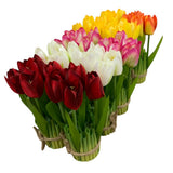Buchet decorativ 5 Lalele artificiale , 18 cm