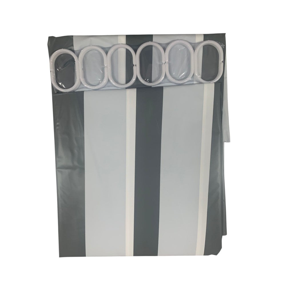 Perdea pentru dus sau cada, cu 12 inele incluse, fixare pe bare,Diverse Modele, 180 x 180 cm
