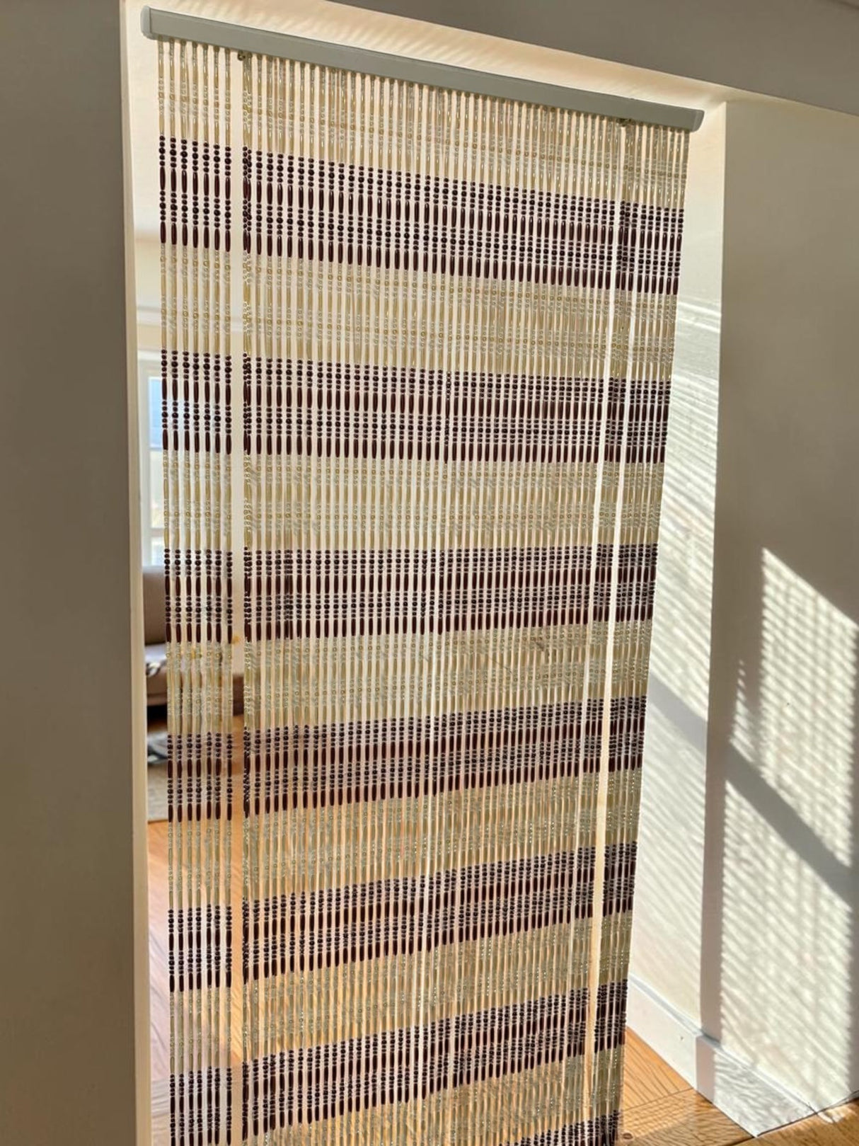 Perdea usa cu margele PVC, 90x195 cm