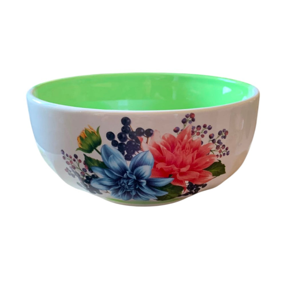 Castron/Bol ceramica Floral , 16 cm , 900 ml
