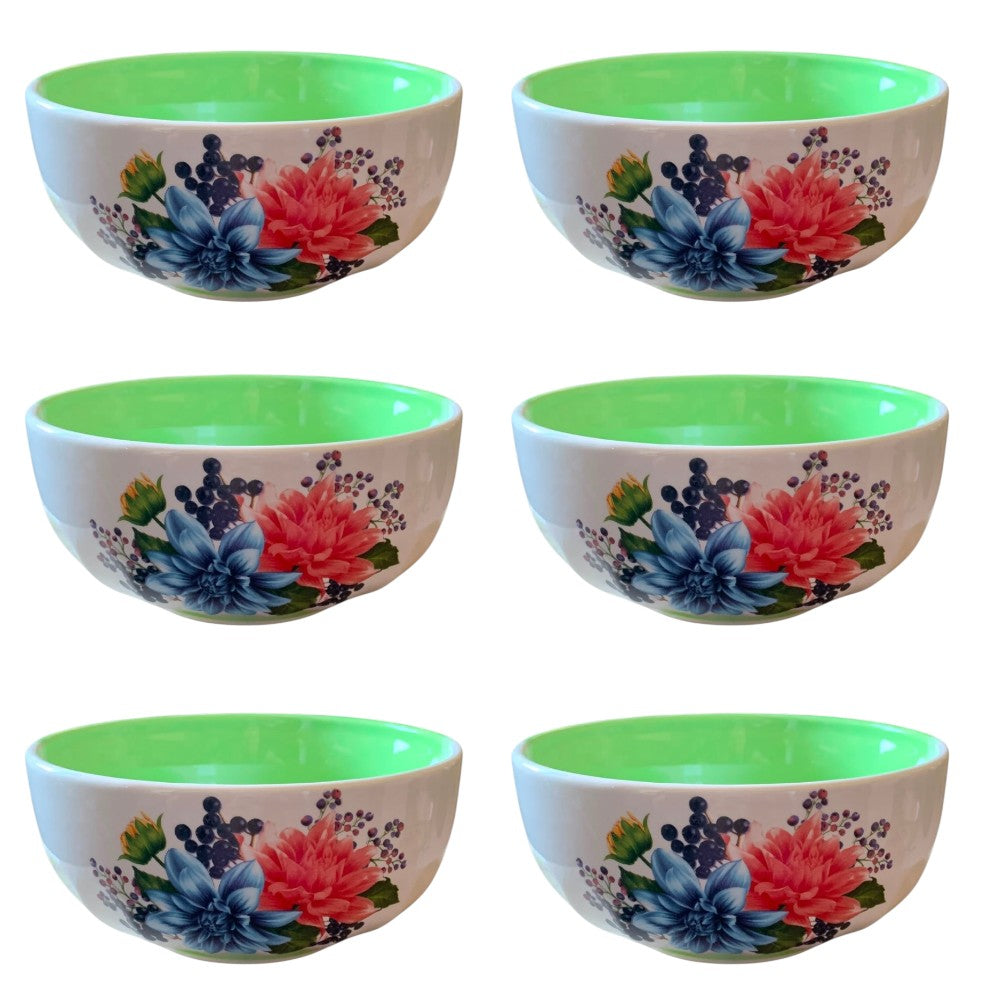 Castron/Bol ceramica Floral , 16 cm , 900 ml