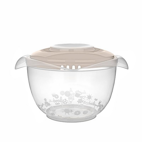 Bol pentru mixer cu model si capac, 3L