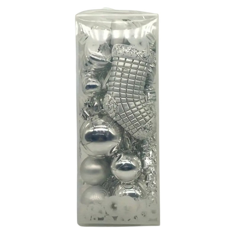 Set 21 de Ornamente Brad , Diverse Forme si Dimensiuni, Plastic