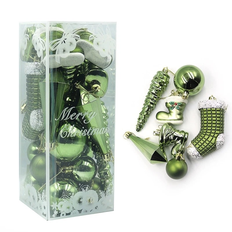 Set 21 de Ornamente Brad , Diverse Forme si Dimensiuni, Plastic