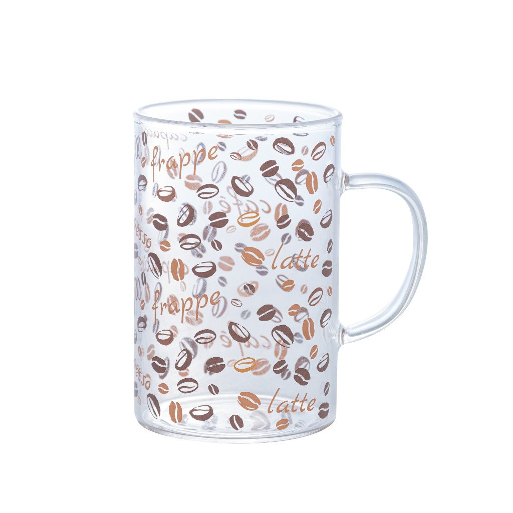 Set 6 cesti Cafea sticla borosilicata,Coffee,100/190 ml