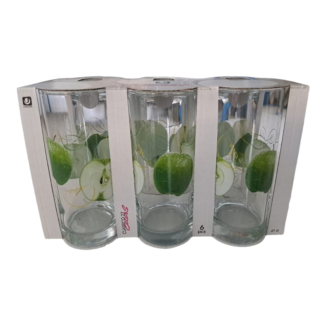 Set 6 Pahare Sticla ,270 ml , Diverse modele
