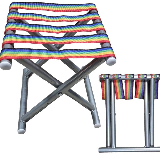 Scaun Pliabil pentru Camping si pescuit,Colorat 31x25x30 cm