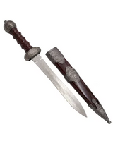 Pumnal Medieval Decorativ, cu Teaca, Inox/Plastic , Cutie Inclusa