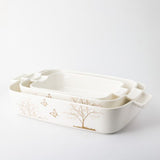 Set de 3 tavi de cuptor , portelan