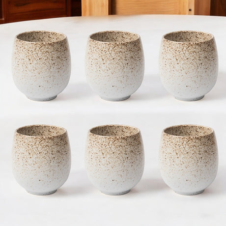 Set 6 cesti de Cafea/ Ceai , stil Japonez , Ceramica , 150 ml