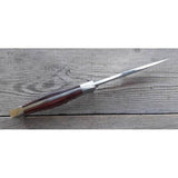 Cutit din Otel Inoxidabil , Maner din Lemn de Trandafir Rosu, cu Teaca Portabila, 19 cm, Lama 9.5 cm