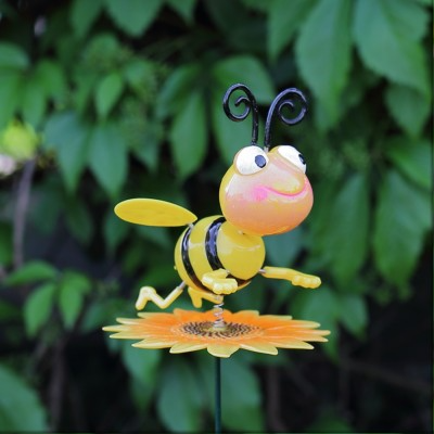 Morisca de vant cu bat,Albinute colorate , plastic
