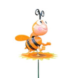 Morisca de vant cu bat,Albinute colorate , plastic