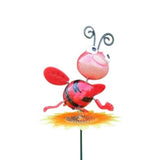 Morisca de vant cu bat,Albinute colorate , plastic