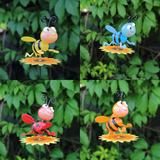 Morisca de vant cu bat,Albinute colorate , plastic
