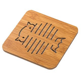 Suport pentru Oale, Tigai, Tavi fierbinti, Bambus, 13 cm