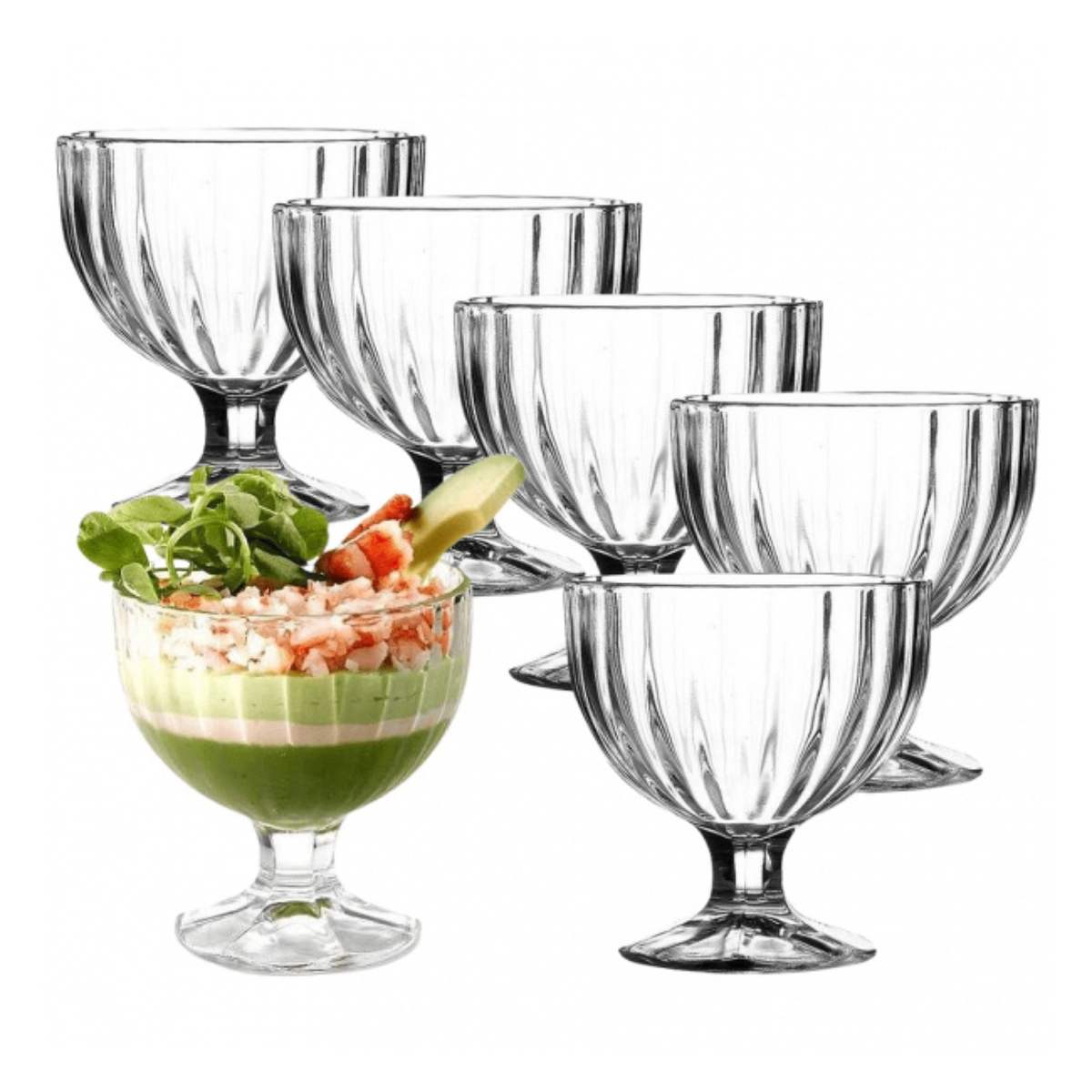 Set 6 Cupe Inghetata  Flamenco, 300 ml