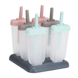 Set 6 forme pentru inghetata colorate,plastic,16cm