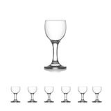 Set 6 Pahare pentru lichior,cu picior, 60 ml