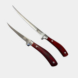 Cutit Profesional pentru Filetat si Taiat, Otel, Maner din lemn rosiatic, 31/ Lama 18 cm