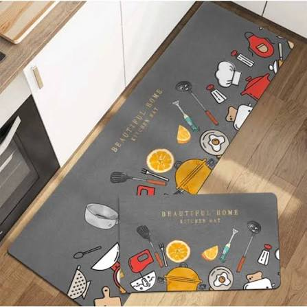 Set 2 covorase pentru Bucatarie , 45x75/45x120 cm
