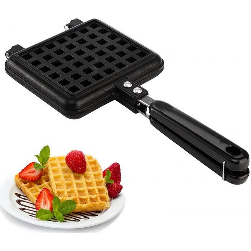 Aparat pentru Waffle, Non-Aderent, Metalic