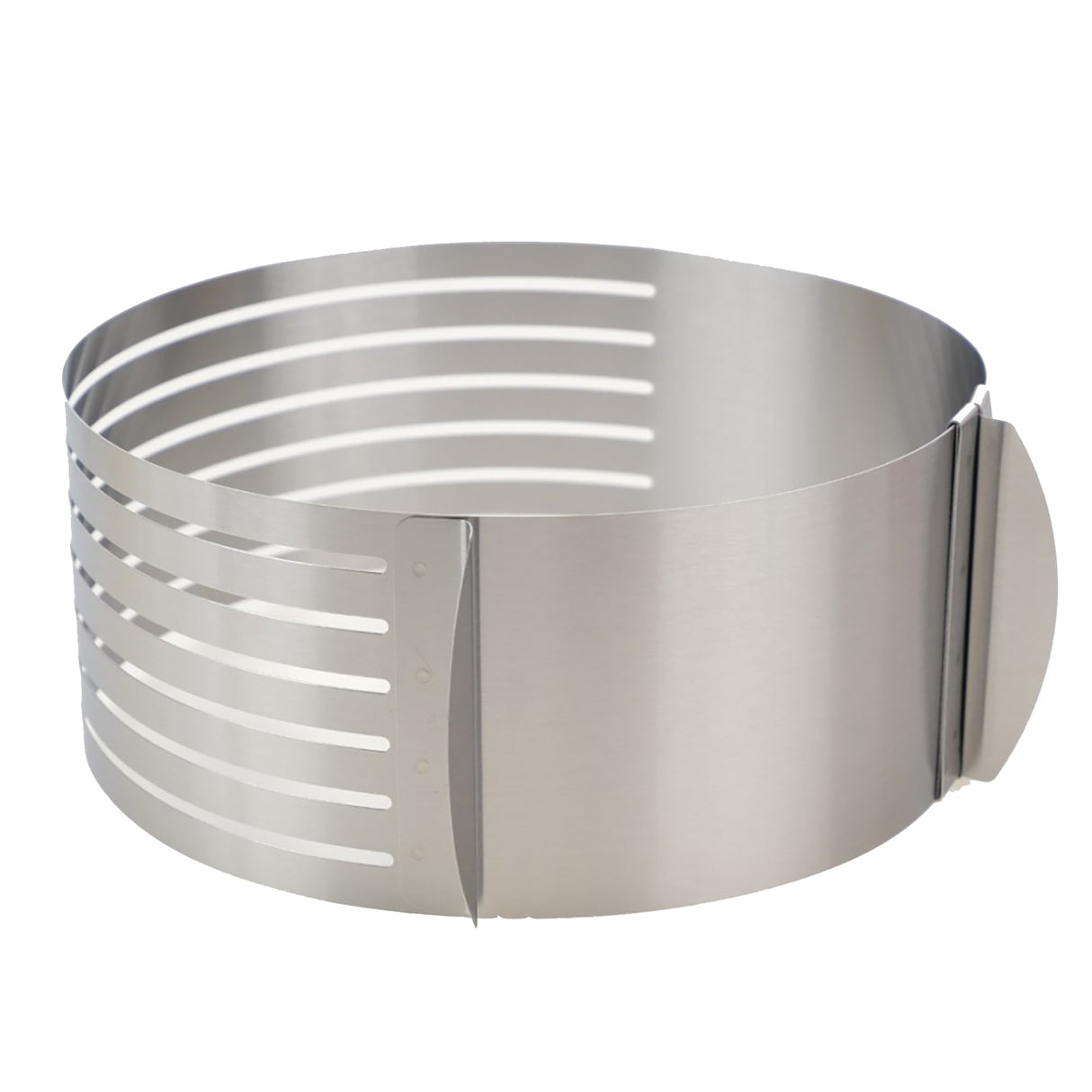 Inel ajustabil pentru Tort, 6 spatii pentru feliere, Inox, 16x8 cm