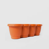 Jardiniera plastic,model Bellla nr.4 cu tava,40 cm