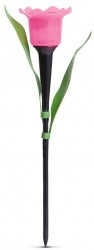 Lampă solară Lalea LED - galben / roșu / roz - 31 cm