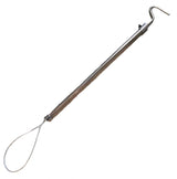 Tija metalica cu lasou autoblocant pentru prins porcul, 60 cm, otel inox