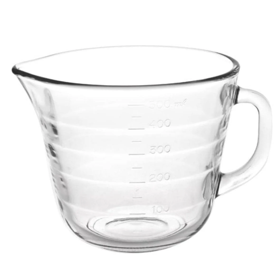 Cana gradata din sticla / Latiera pentru spumarea laptelui ,  500 ml