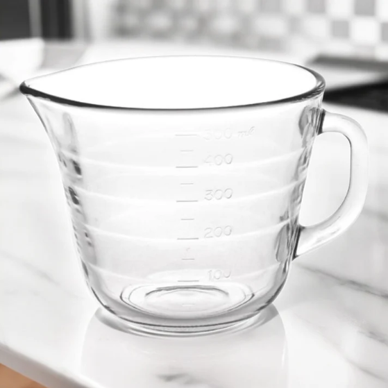 Cana gradata din sticla / Latiera pentru spumarea laptelui ,  500 ml