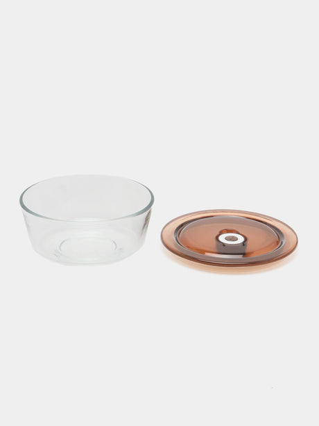 Caserola Sticla 650 ml ,Capac plastic