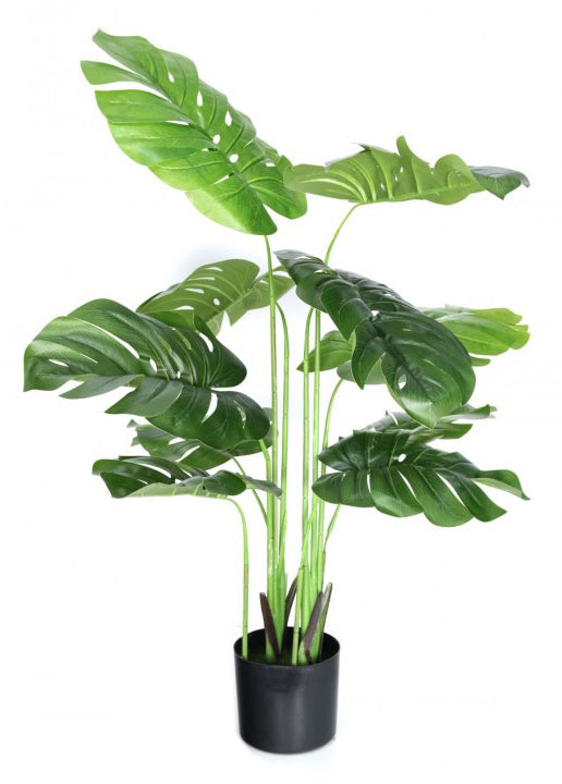 Floare artificiala in ghiveci Philodendron, 110x18cm