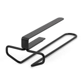 Suport suspendat pentru Pahare cu Picior, Negru, Metal, 26x10,5x6,5 cm