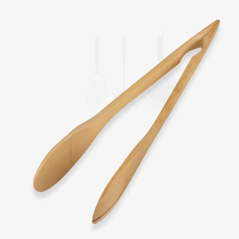 Cleste multifunctional pentru salata si prajituri, bambus , 30 cm