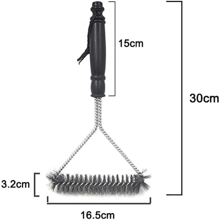 Perie pentru curatarea Gratarului, 30x16 cm