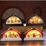 Decoratiune de Craciun, Casuta , LED, 15.5 cm