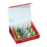 Set 4 lumanari de Craciun Braduti,6 cm, Multicolor