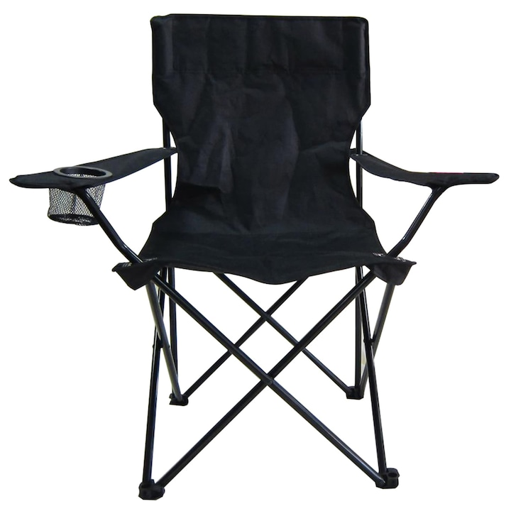 Scaun camping pliabil,52x52x80 negru