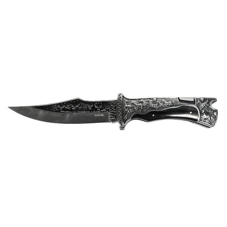 Briceag, otel inoxidabil, argintiu,husa neagra , 27.5 cm , 390 g