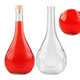 Sticla Bautura,model de struguri, inchidere etansa cu dop sintetic , 500 ml
