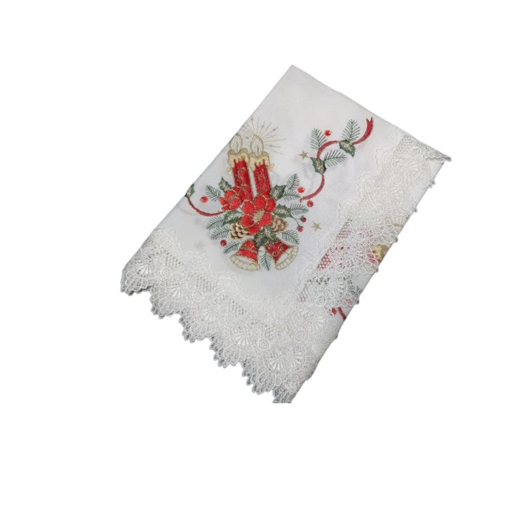 Fata de masa Craciun, Bumbac Satinat, 85x85 cm